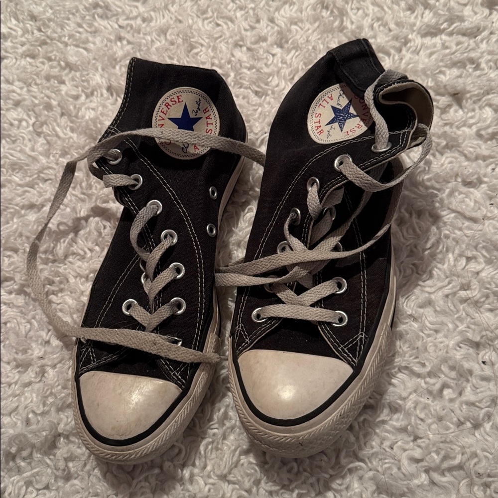Converse Black and White High-Tops